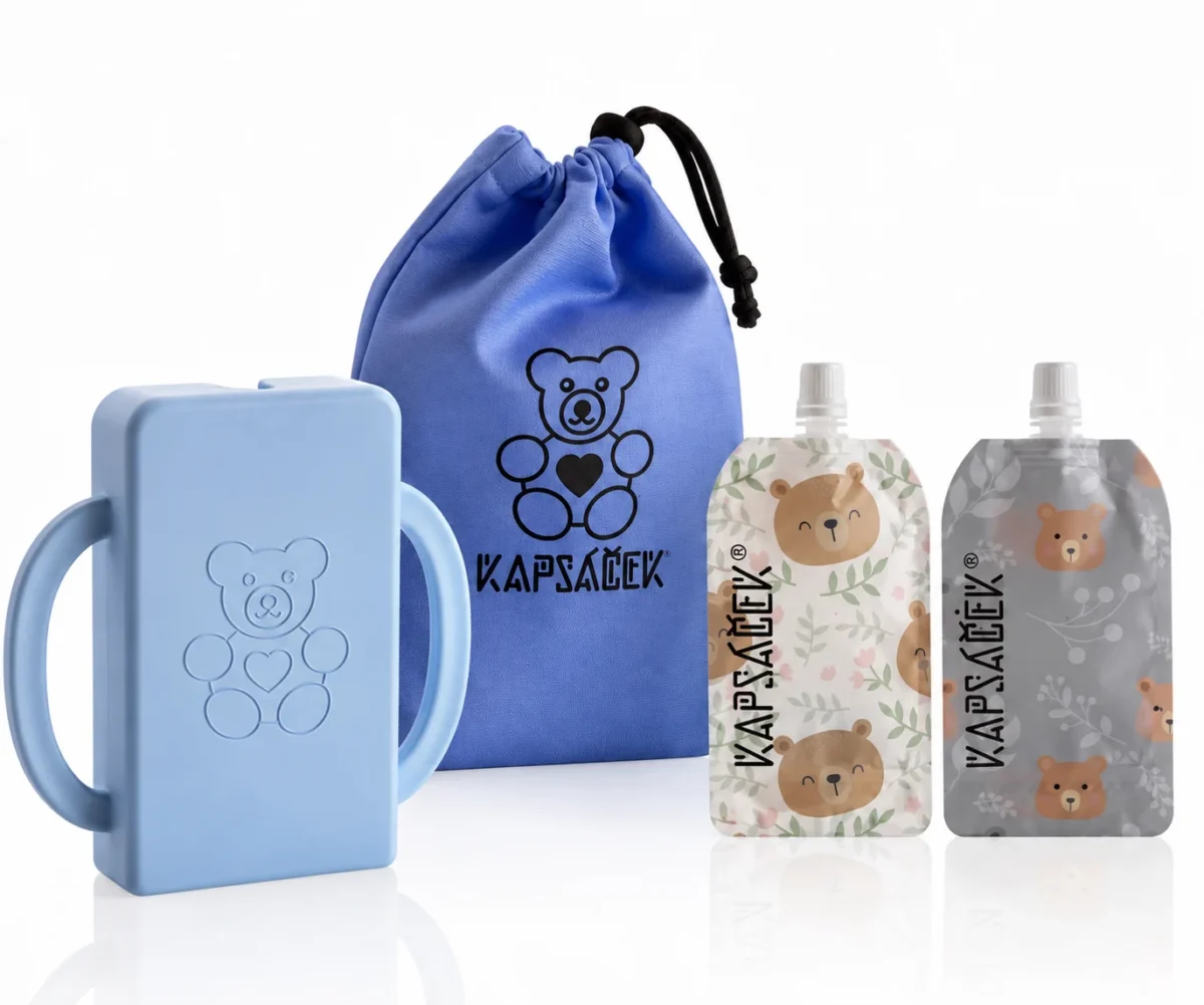SET Kapsáček®, sáček + 2 plnitelné kapsičky – Modra