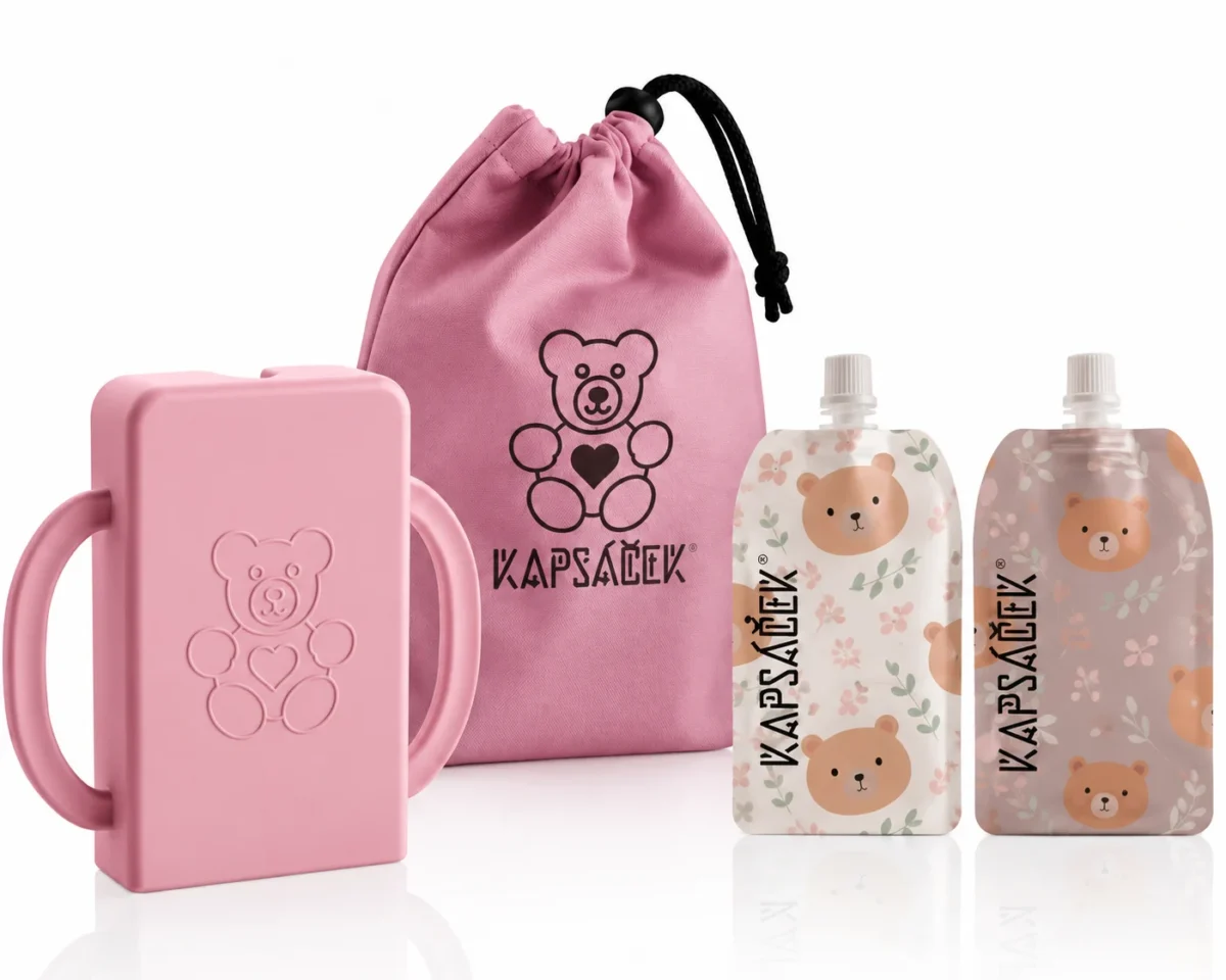 SET Kapsáček®, sáček + 2 plnitelné kapsičky – Ruzova